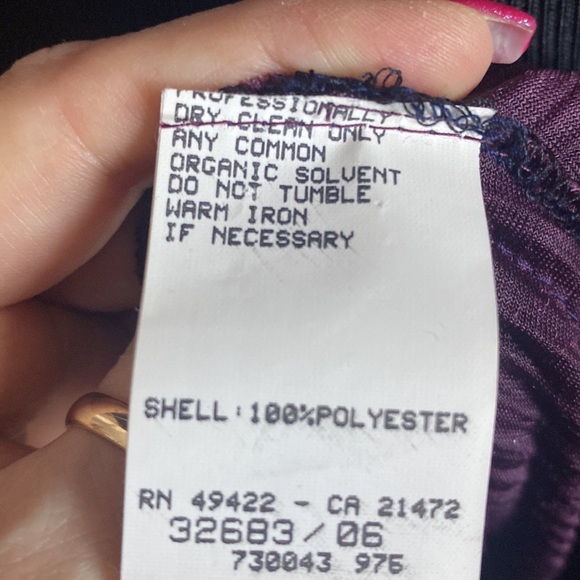 Jessica McClintock Gunne Sax Wine Color Velvet Gown Dress Gold Flower Straps - Picture 13 of 13